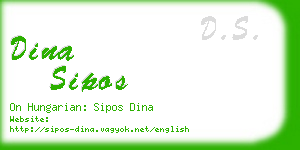 dina sipos business card